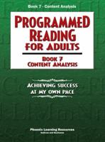 Programmed Reading for Adults 7 : Content Analysis 0791513521 Book Cover