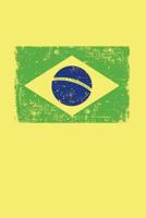 BRASIL Notebook: Patriotic Brazil Flag Gift Journal, College-Ruled 120-page Blank Lined 6 x 9 in 1721158146 Book Cover