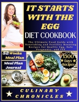 IT STARTS WITH THE EGG DIET COOKBOOK: The Ultimate Food Guide with Nourishing and Fertility Boosting Recipes for Quality Egg, Safe Pregnancy, and IVF B0CW1GG3TX Book Cover