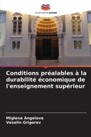 Conditions préalables à la durabilité économique de l'enseignement supérieur (French Edition) 6207961412 Book Cover