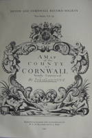 A Map of the County of Cornwall 1699 0901853348 Book Cover