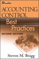 Accounting Control Best Practices (Wiley Best Practices) 0471356395 Book Cover