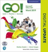 Go! with Microsoft Office 365, Word 2019 Comprehensive 0135442842 Book Cover