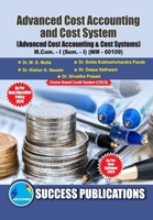 Advanced Cost Accounting & Cost Systems, First Year, M.Com, Sem-I-English 8119180445 Book Cover