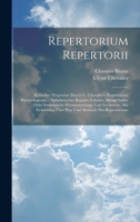 Repertorium Repertorii: Kritischer Wegweiser Durch U. Chevalier's Repertorium Hymnologicum: Alphabetisches Register Falscher, Mangelhafter Ode 1020084073 Book Cover