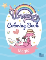 Unicorn Coloring Book: Unicorn Coloring Book For Kids: Coloring Activity book for Toddlers, Preschoolers, Girls / Large Size. B08HQ2NBLF Book Cover