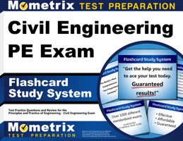 Civil Engineering PE Exam Flashcard Study System: Civil Engineering PE Test Practice Questions & Review for the Principles and Practice of Engineering - Civil Engineering Exam (Cards) 1630941611 Book Cover