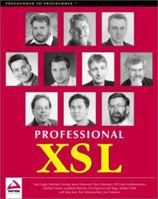 Professional Xsl (Programmer to Programmer) 1861003579 Book Cover