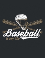 Baseball is my Life: College Ruled Composition Notebook 166051424X Book Cover