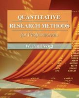 Quantitative Research Methods for Professionals in Education and Other Fields 0205359132 Book Cover