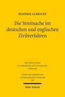 Die Streitsache Im Deutschen Und Englischen Zivilverfahren 3161523423 Book Cover