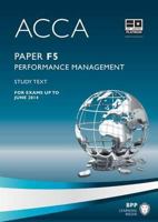 ACCA - F5 Performance Management: Study Text 0751763675 Book Cover
