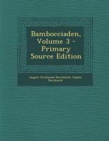 Bambocciaden; Volume 3 1018635874 Book Cover