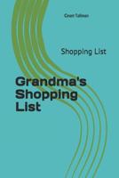 Grandma's Shopping List: Shopping List 1724032321 Book Cover