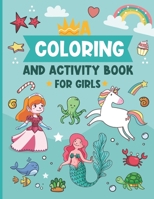 Coloring and Activity book for girls B09KNGGHWF Book Cover