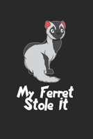 Frettchen Notizbuch: Frettchen Notizbuch für Liebhaber / Notizheft / Notizblock A5 (6x9in) Dotted Notebook / Punkteraster / 120 gepunktete Seiten (German Edition) 1671312228 Book Cover