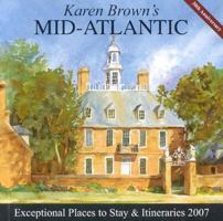 Karen Brown's Mid-Atlantic 2009: Exceptional Places to Stay & Itineraries (Karen Brown's Mid-Atlantic Charming Inns & Itineraries) 1933810432 Book Cover