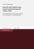 Renault Und Daimler-Benz in Der Zwischenkriegszeit (1919-1938): Eine Vergleichende Unternehmensgeschichte Zweier Europaischer Automobilhersteller 3515092005 Book Cover