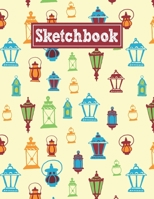 Sketchbook: 8.5 x 11 Notebook for Creative Drawing and Sketching Activities with Street Lamps Themed Cover Design 1659794056 Book Cover