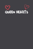 Queen Hearts: Lined Notebook Gift For Mom or Girlfriend Affordable Valentine's Day Gift Journal Blank Ruled Papers, Matte Finish cover 1661248640 Book Cover