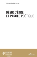 Désir d'être et parole poétique (Ouverture Philosophique) (French Edition) 2343195579 Book Cover