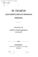 de Uocabulis Quae Uidentur Esse Apud Herodotum Poeticis 1160414122 Book Cover