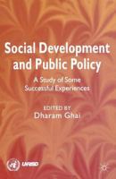Social Development and Public Policy 0333779126 Book Cover
