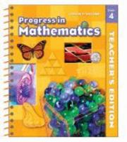Progress in Mathematics, Grade 4 Teacher's Edition 0821582348 Book Cover