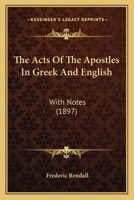The Acts of the Apostles 1014687128 Book Cover