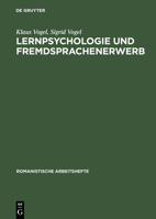 Lernpsychologie Und Fremdsprachenerwerb 3484500832 Book Cover