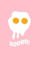 Boooo!: Dot Grid Journal - Egg Ghost Boo Costume Funny Easy Food Halloween Gift - Pink Dotted Diary, Planner, Gratitude, Writing, Travel, Goal, Bullet Notebook 1695368452 Book Cover