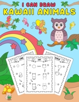 I Can Draw kawaii Animals: Step-by-Step Kawaii Animal Drawing for Young Artists B0FRXWHW58 Book Cover