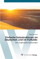 Einfache Satzstrukturen im Deutschen und im Fulfulde 6136349574 Book Cover