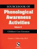 Sourcebook Of Phonolgical Awareness Activities Vol II: Children's Core Literature 0769300901 Book Cover