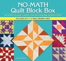 No-Math Quilt Block Box: Loyal Card Companion for All Your Projects (Landauer) 40 Mix-and-Match Patchwork Quilting Block Pattern Cards with Step-by-Step Instructions and Portable Booklet 1639811745 Book Cover