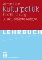 Kulturpolitik: Eine Einfuhrung 3531159267 Book Cover