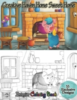 Creative Haven Home Sweet Home Coloring Book: A Modern Design Coloring Book For Adults B08SH89Q42 Book Cover