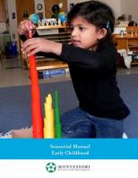 Montessori Sensorial Manual, Early Childhood 1073431207 Book Cover