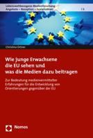 Wie Junge Erwachsene Die Eu Sehen Und Was Die Medien Dazu Beitragen: Zur Bedeutung Medienvermittelter Erfahrungen Fur Die Entwicklung Von Orientierung 3848716534 Book Cover