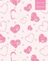 Dot Grid Journal: Notebook Planner with Grunge Hearts Themed Cover Design 1707954267 Book Cover