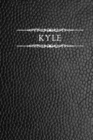 Kyle: Personalized Name Journal For Men (Black Faux Leather Design) 170166609X Book Cover