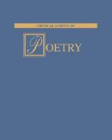 Critical Survey of Poetry ( 8 Vol. Set ) 1587650711 Book Cover