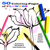 50 Coloring Pages of Flowers: So Fun to Do 1954191529 Book Cover