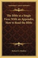 The Bible at a Single View 1017896011 Book Cover