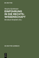 Einf�hrung in die Rechtswissenschaft 3110147068 Book Cover