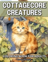 Cottagecore Creatures Coloring Book: Beautiful Designs Of Cottage Animals, Country Farm, Woodland Creatures, And More For Adults Relaxation B0CS9YB9N4 Book Cover