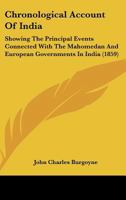 Chronological Account of India 1018270299 Book Cover