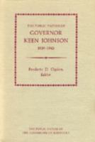 The Public Papers of Governor Keen Johnson, 1939-1943 (Public Papers of the Governors of Kentucky) 0813106052 Book Cover