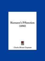 Riemann's P-function .. 1161936122 Book Cover