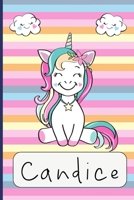 Candice: carnet Personnalisé / Journal pour filles. (French Edition) 1661068650 Book Cover